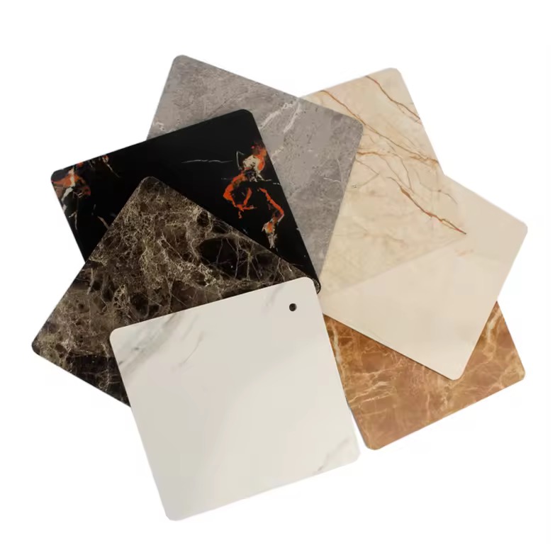 Täfelung aus Bambusfaser mit Marmormaserung